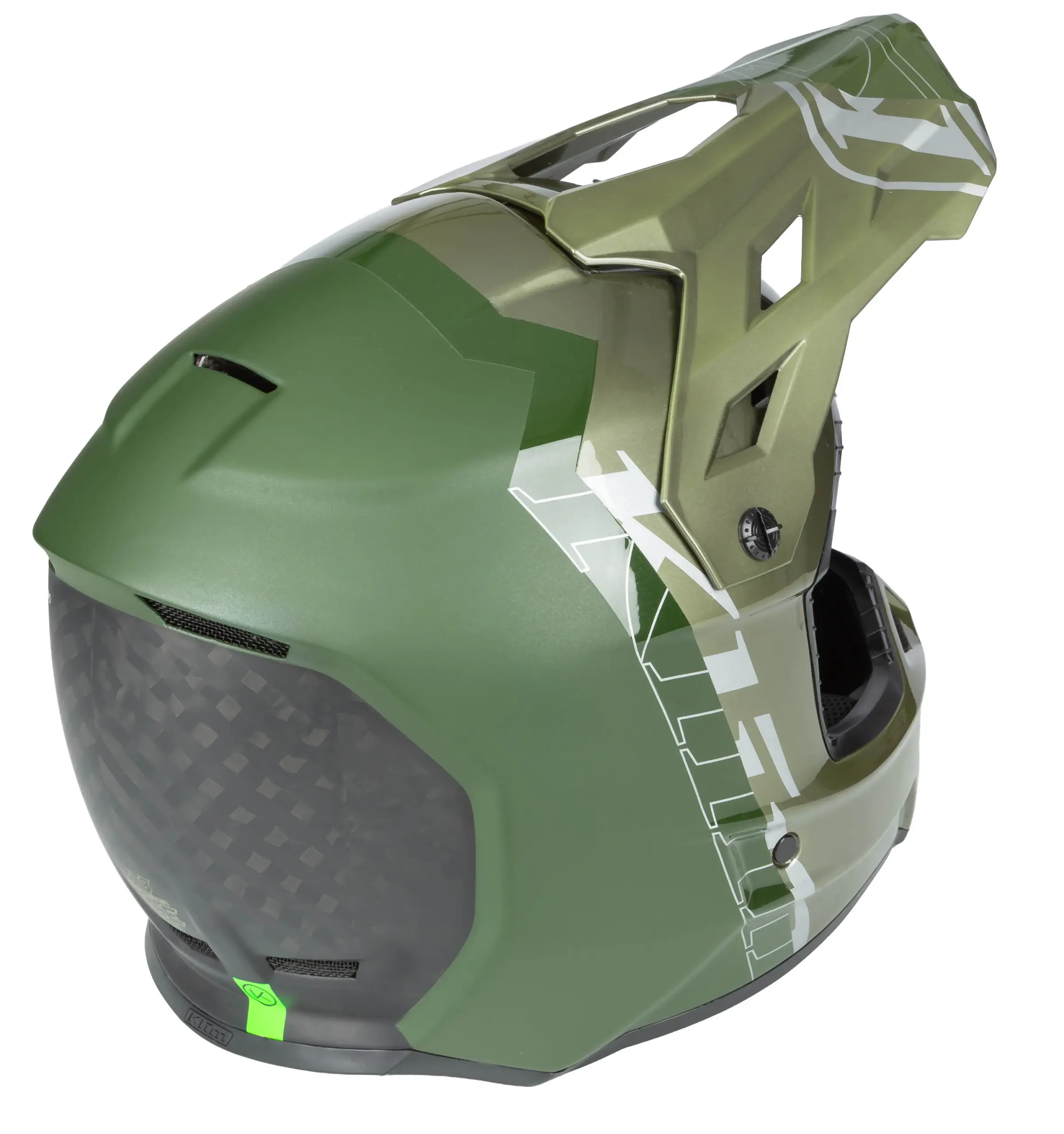 Klim F3 Carbon Pro Of-Road Helmet Oil-Green – Bild 7