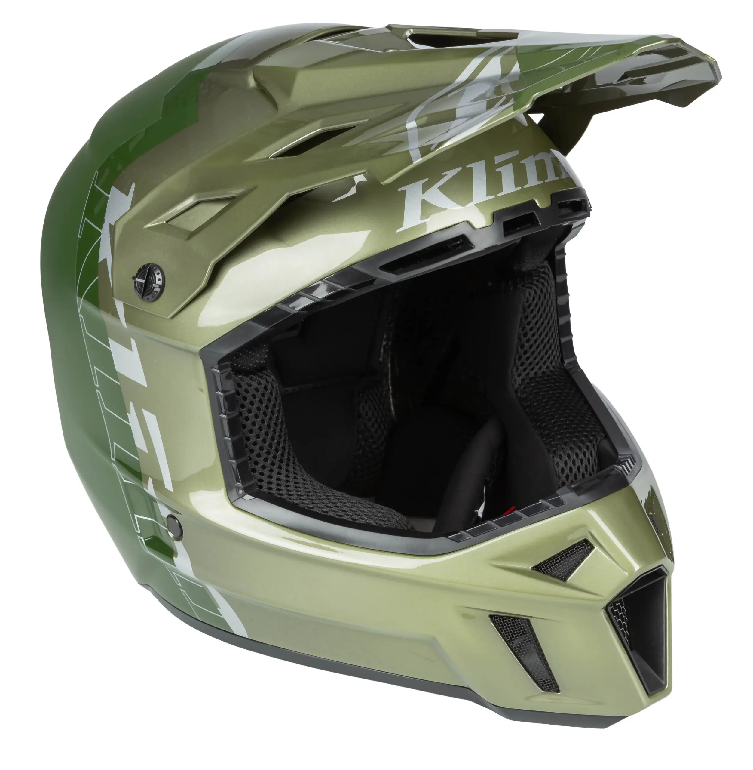Klim F3 Carbon Pro Of-Road Helmet Oil-Green – Bild 2