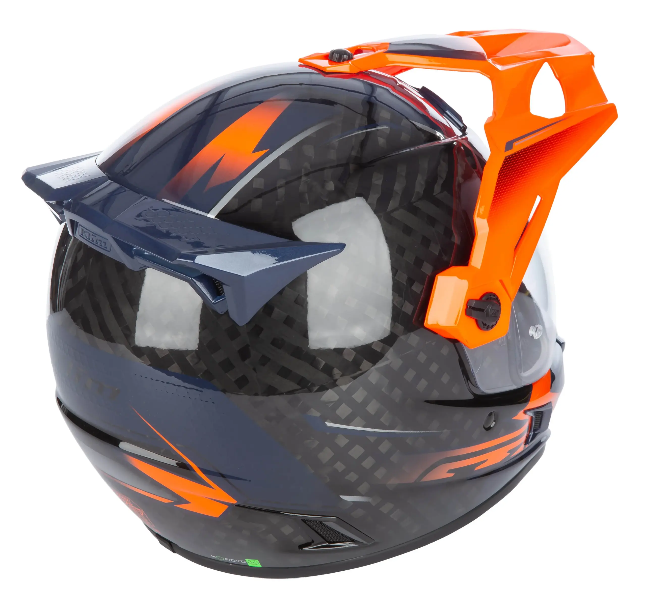 Klim Krios Pro Helmet ECE/DOT Echo Gloss Black - Striking Orange - Petrol – Bild 8