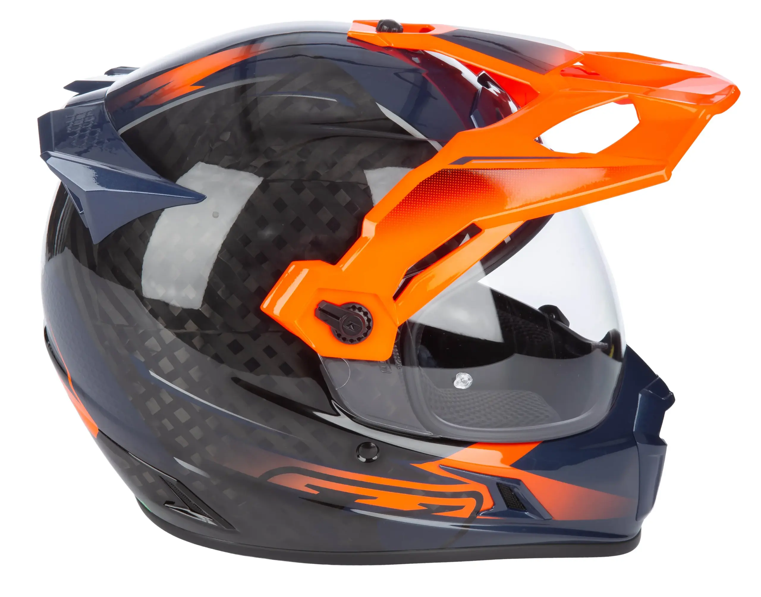 Klim Krios Pro Helmet ECE/DOT Echo Gloss Black - Striking Orange - Petrol – Bild 6