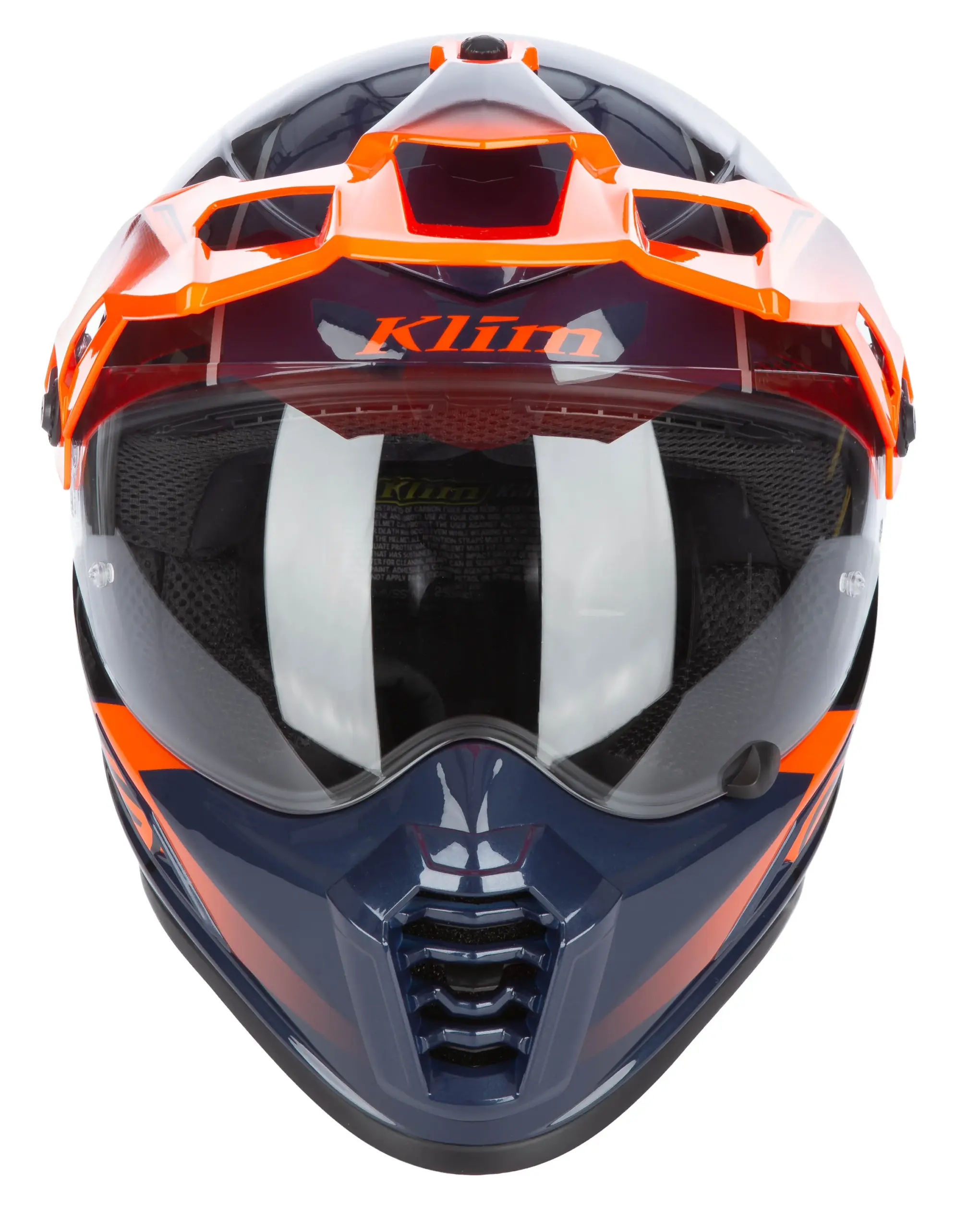 Klim Krios Pro Helmet ECE/DOT Echo Gloss Black - Striking Orange - Petrol – Bild 5