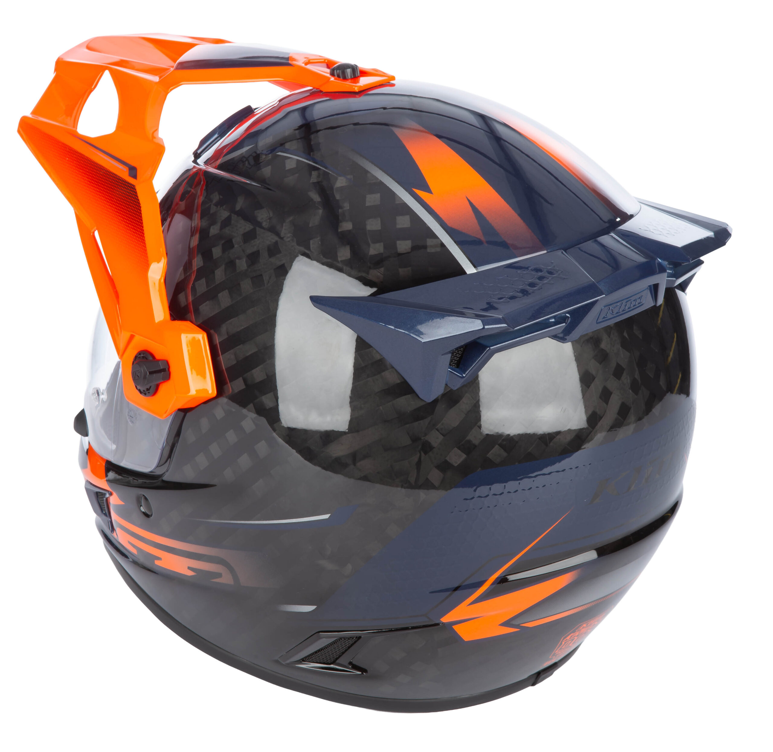 Klim Krios Pro Helmet ECE/DOT Echo Gloss Black - Striking Orange - Petrol – Bild 3